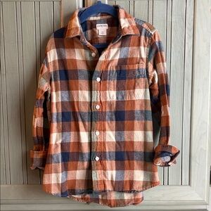Crewcuts Boys 4/5 Plaid Button-Down Shirt